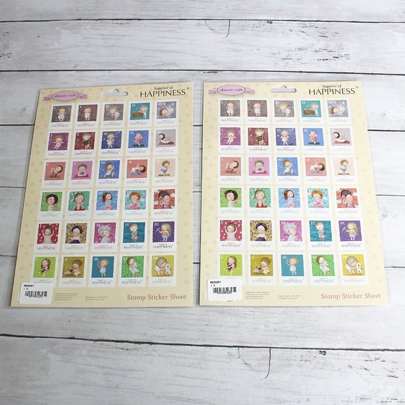 Gapchinska Ukraine Scrapbook Die Cut Stamps Sticker Sheets Craft Lot - Picture 2 of 3